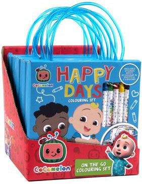 Cocomelon Happy Days On The Go Colouring Set