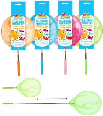 Crazy Coast Extending Telescopic Crab/Fishing Net...Assorted Picked At Random