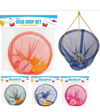 Crazy Coast Single Ring Crab Drop Net With Bait Holder...Assorted Picked At Rand