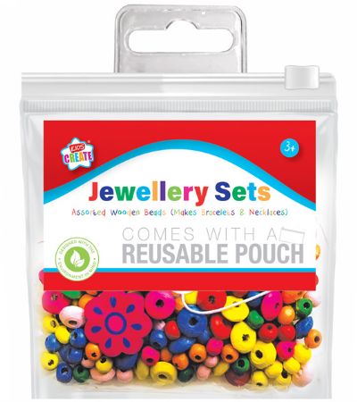 Kids Create Wooden Bead Jewellery Set | BRAD