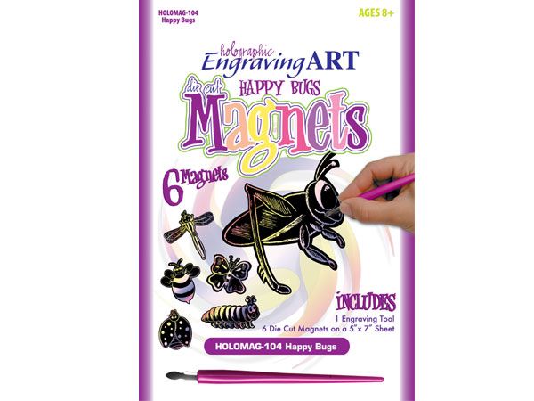 Royal and Langnickel - Magnets Engraving Art Kit, Happy Bugs Design