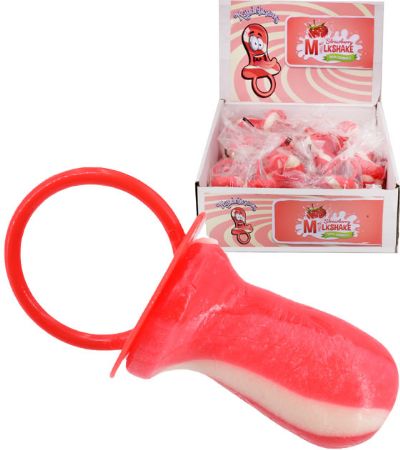 24x Strawberry Milkshake Rock Dummies by Kandelicious