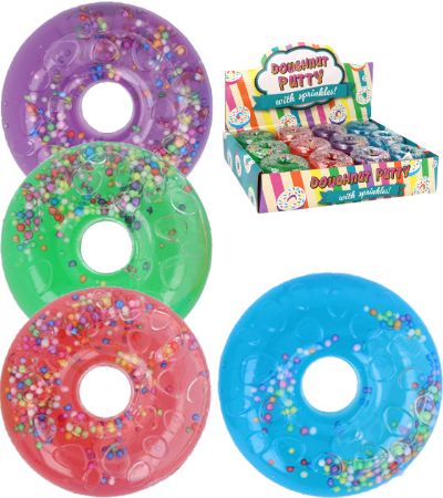 24x Squeezy Doughnut Putty With Sprinkles