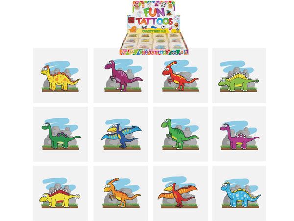 48x 12pk (576x)   Dinosaur Tattoos | N51033