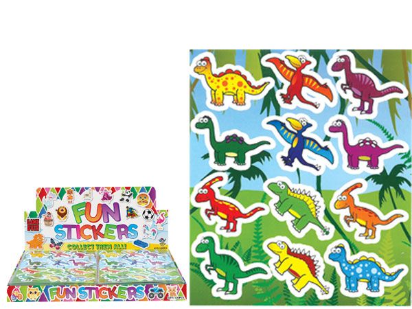 120x 12pce Dinosaur Stickers