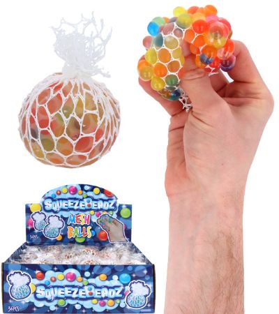 36x Squeeze Beadz Mesh Balls