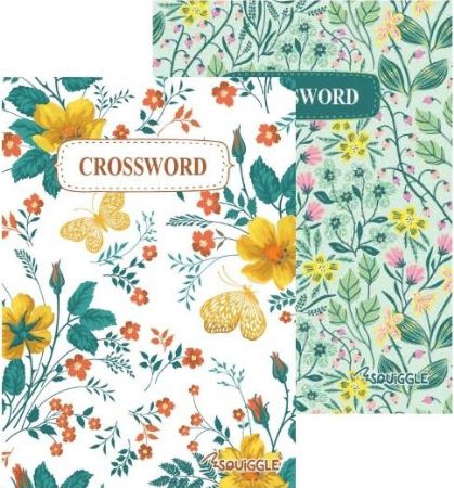 Wholesale A5 Floral Crossword Puzzle Book