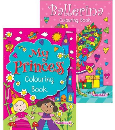 12x My Princess And Ballerina Colouring Book
