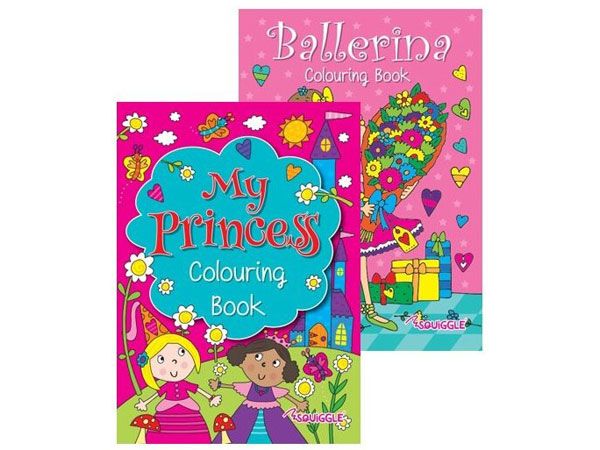 12x My Princess And Ballerina Colouring Book | P2808