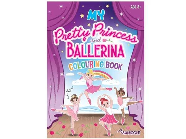 Squiggle My Pretty Princess And Ballerina Colouring Book