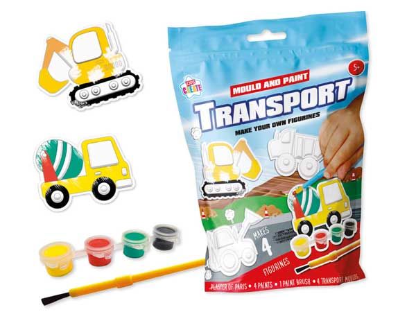Kids Create Mould And Paint Your Own Transport Figurines