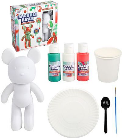 Project Craft- Marble Bear Pouring Kit - Festive Edition