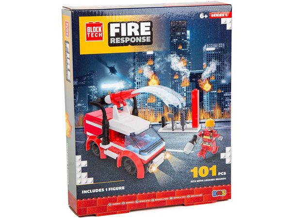 Block Tech Fire Rescue Building Blocks | Wholesale 