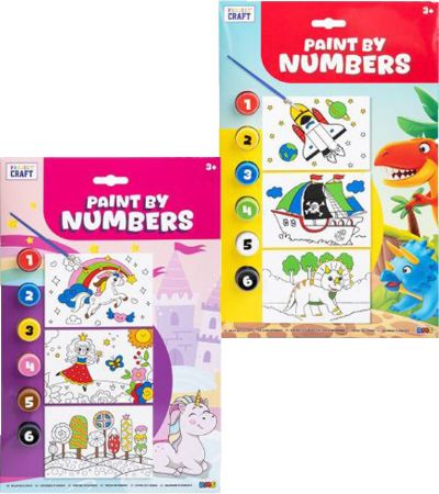 Project Craft Paint By Numbers, Assorted Designs Picked At Random