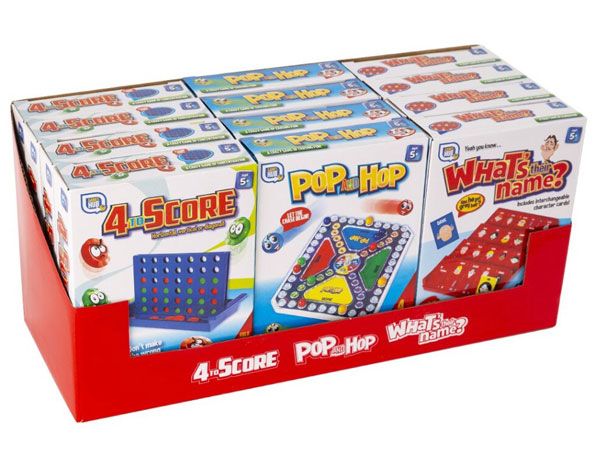 12x 3 Assorted Games Hub Travel Games