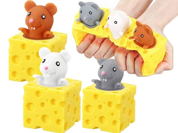 Toy Hub -24x Mice n Cheese - Pop and Fidget