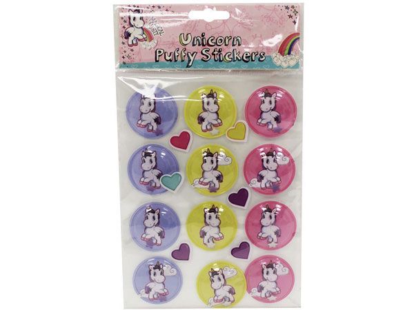 Magical Misty Unicorn Puffy Stickers | R65-1012