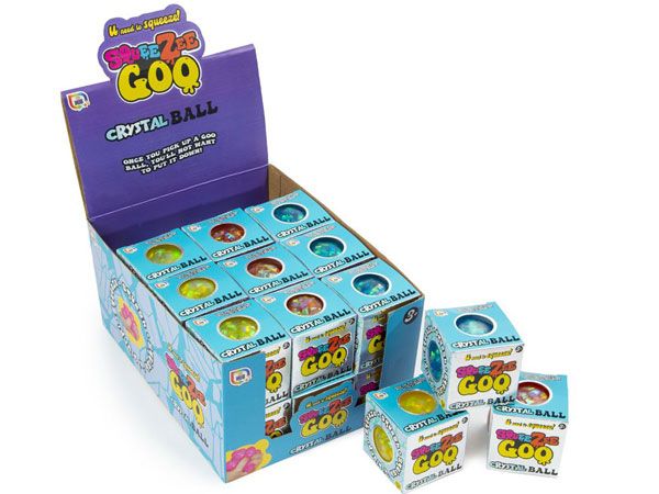 24 x Toy Hub SqueeZee Goo Crystal Balls
