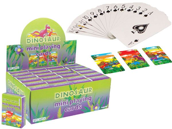 Wholesale Kids Mini Playing Cards | Dinosaur Design