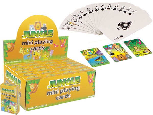 Wholesale Kids Mini Playing Cards | Jungle Design