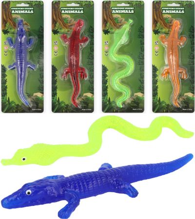 Stretchy Sticky Reptiles In Assorted Colours