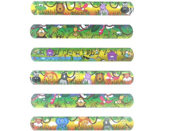 120x Jungle Snap Bracelets In Assorted Designs