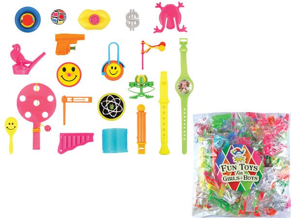 100pk Assorted Lucky Dip / Party Bag Filler Toys