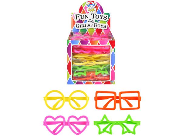 26x Childrens Shaped Fun Glasses, Assorted Styles
