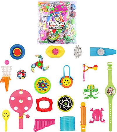 100pk Assorted Lucky Dip / Party Bag Filler Toys | T65210