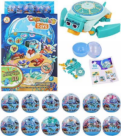 12x Sealife Blocks Kit In Capsule In Display | T65455