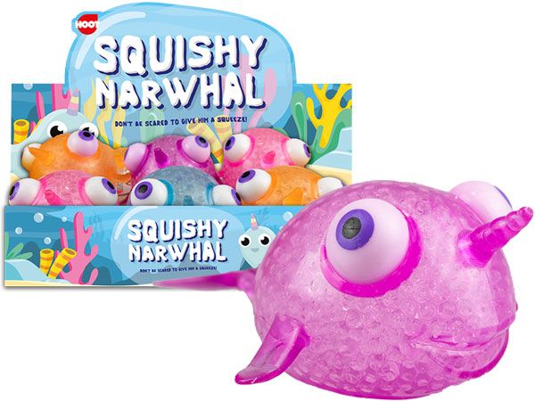 Wholesale Squishy Big Eye Narwhal | Cheap Kids Toys