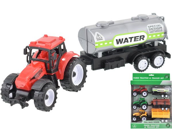 3 Piece Tractor & Trailer Set | Wholesale Toy Supplies