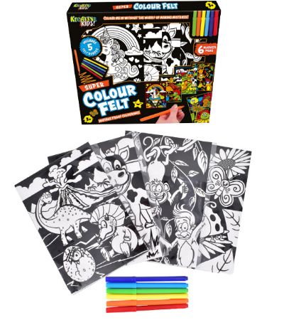 Kreative Kids Super Velvet Art Colouring Set