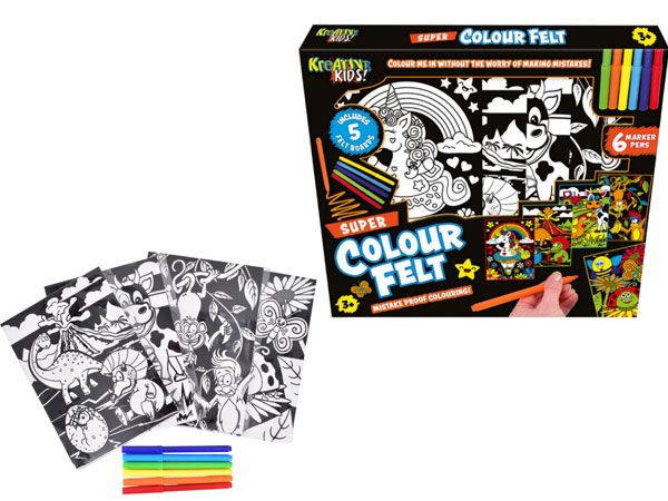 Kreative Kids Super Velvet Art Colouring Set