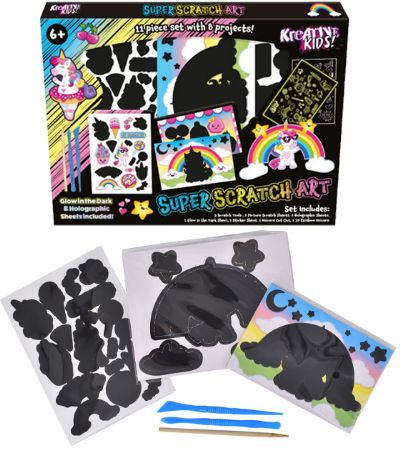 Kreative Kids Super Scratch Art Colouring Set