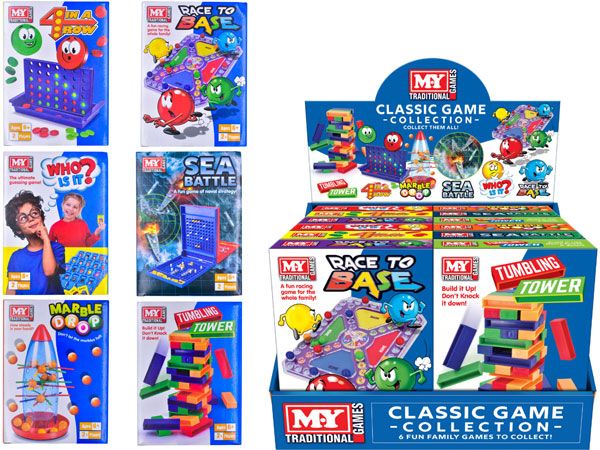 12x MY Traditional Classic Game Collection, 6 Assorted Designs