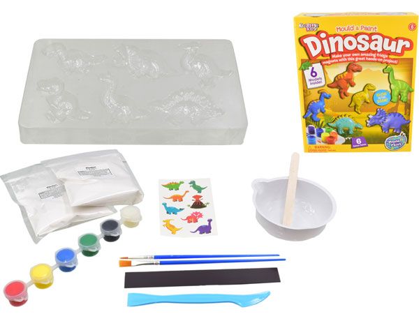 Kreative Kids Mould & Paint Dinosaur Fridge Magnet Kit