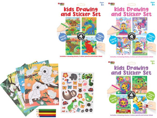 Kreative Kids Drawing & Sticker Set - Assorted Picked At Random | TY1292