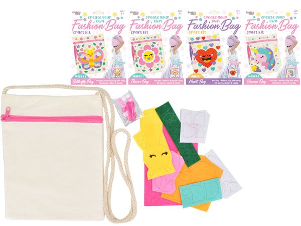 Kreative Kids Create Your Own Fashion Bag Craft Kit - Assorted Designs