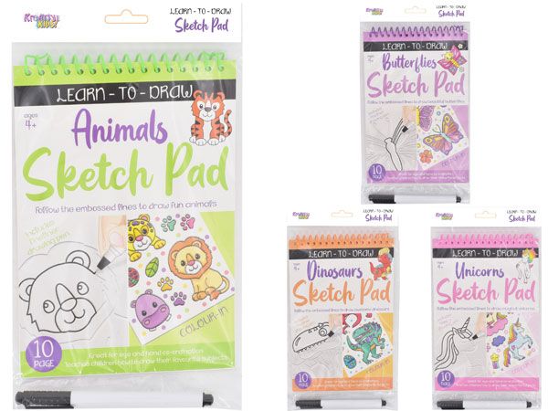 Kreative Kids Learn To Draw Sketch Pad - Assorted Picked At Random | TY1320