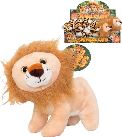 Display Of 12x Plush Jungle Cats