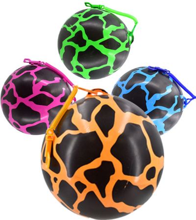 24x Neon Lava Ball With Hook & Spiral Keychain | TY3430