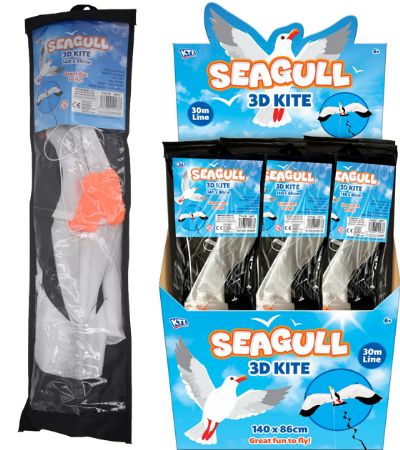 Single Line 3D Seagul Kite - 140x86cm