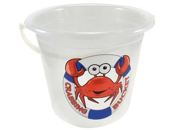 Large Clear Transparent Crab Bucket