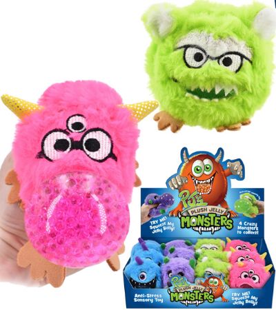 12x Plush Jelly Monster Squeezers