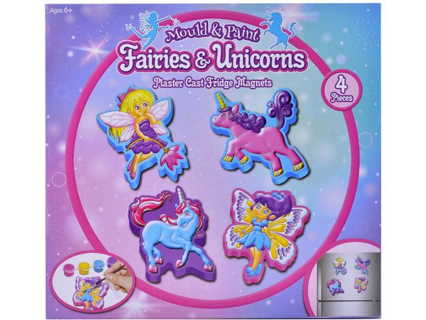 Mould And Paint - Make Your Own Fairies And Unicorn Fridge Magnets