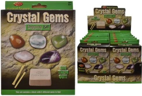World Of Science - Crystal Gems Digging Kit | TY9518