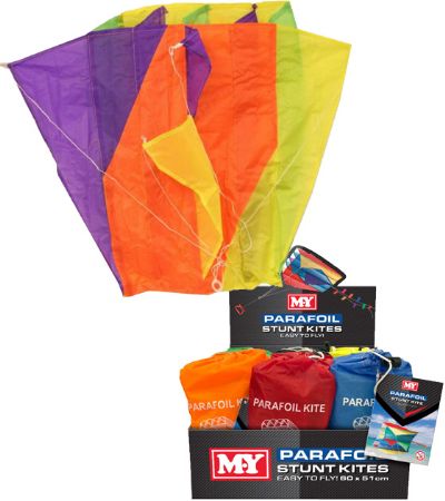 Nylon Parafoil Kite in Bag - Assorted Picked At Random