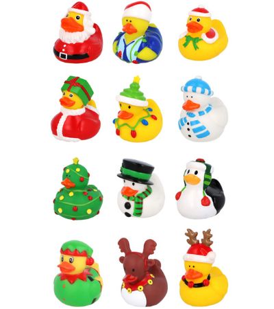 12x 5cm Christmas Ducks In Assorted Designs | W41208