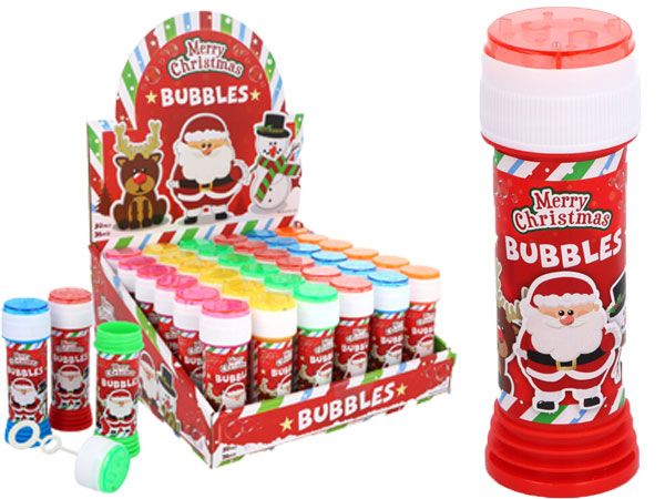 36x Merry Christmas - 50ml Game Top Christmas Bubble Tubs